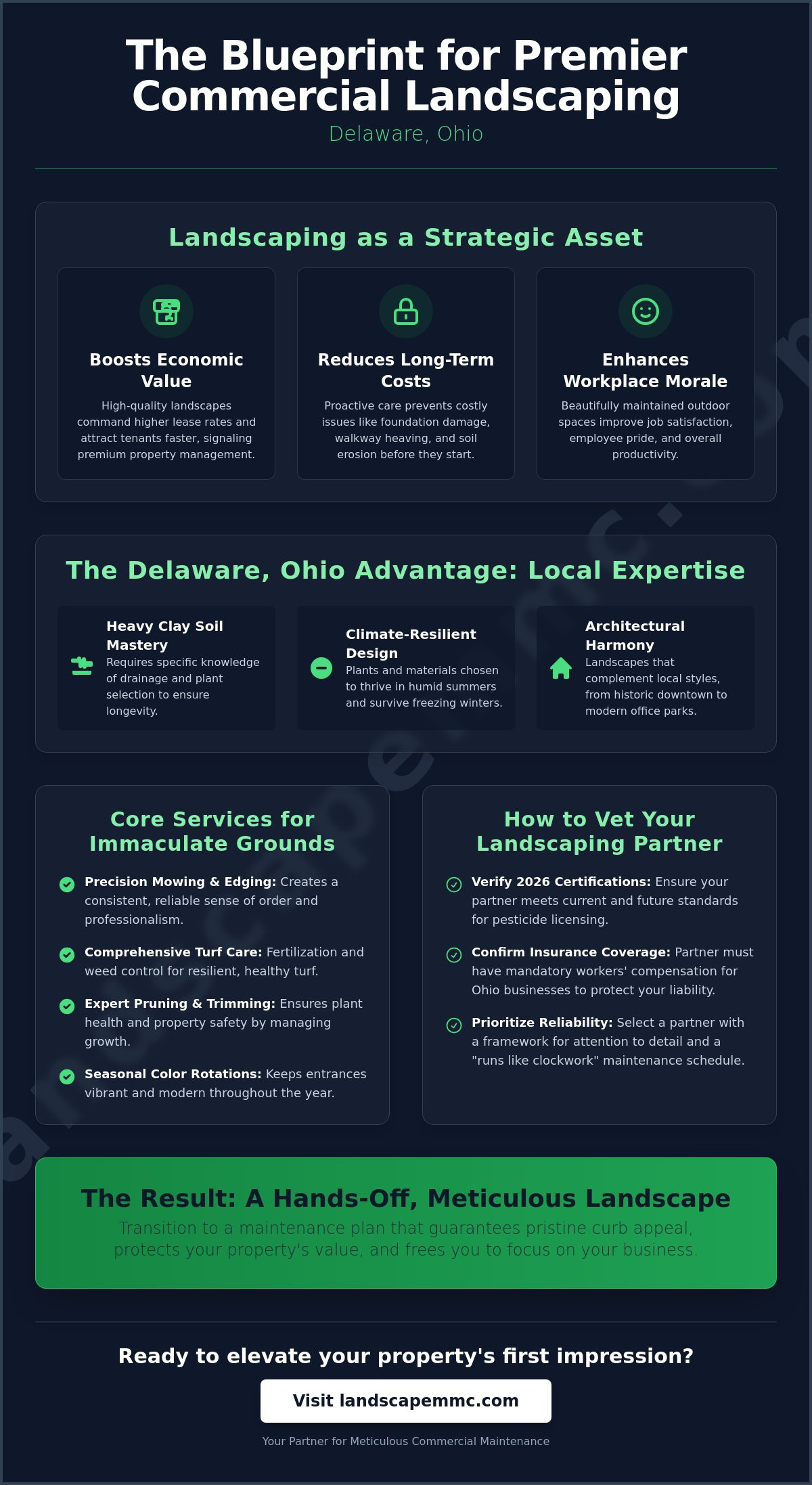 Commercial Landscaping in Delaware Ohio: The 2026 Property Manager’s Guide