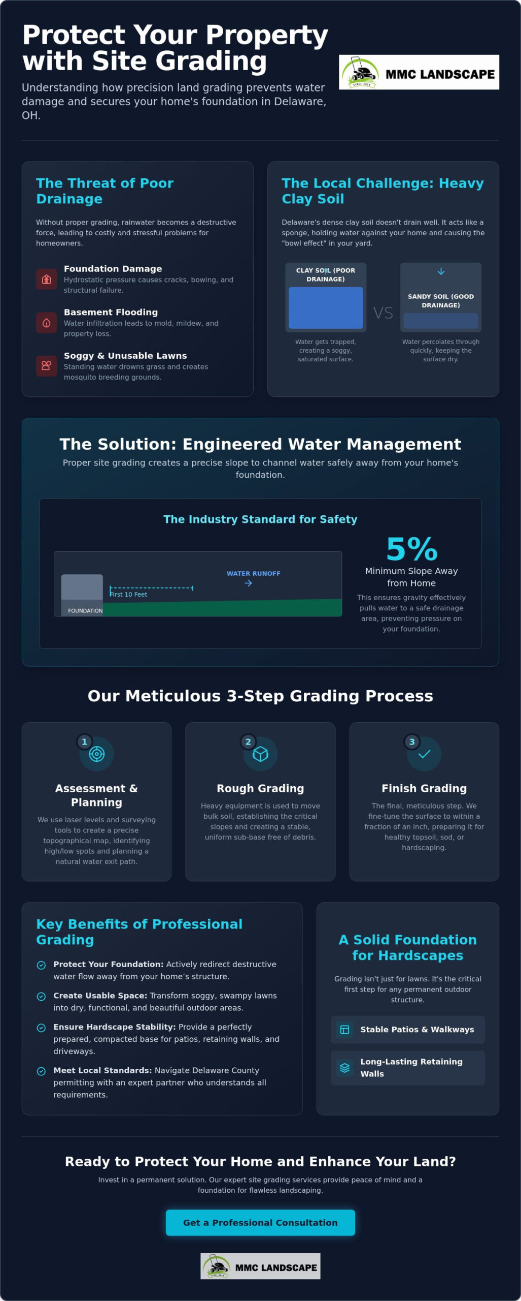 Professional Site Grading Services in Delaware, OH: Protect Your Property